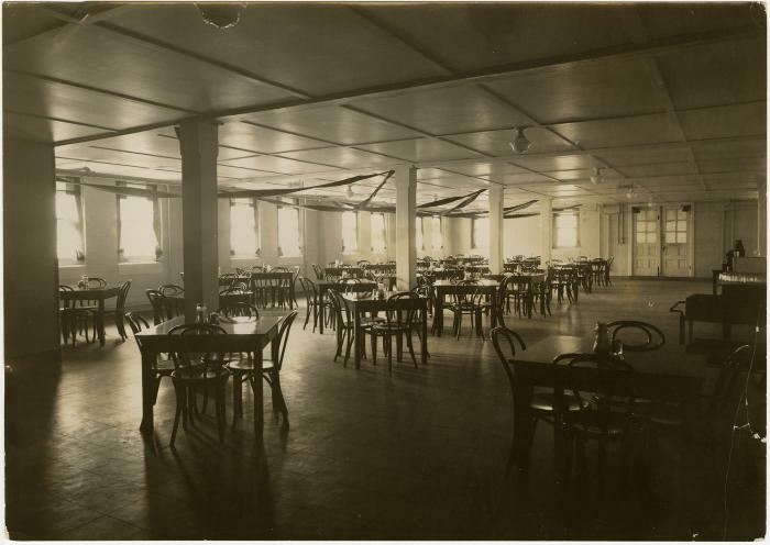 Dining hall in basement of Cain Gym