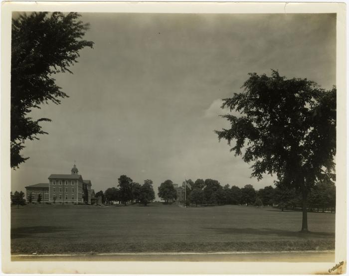 College lawn, circa 1920