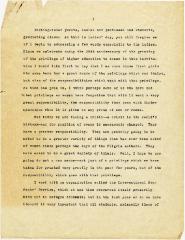 Typescript of Eleanor Roosevelt's commencement address
