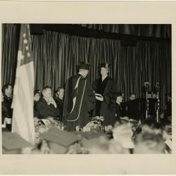 Anna Eleanor Roosevelt receiving her honorary doctorate of law