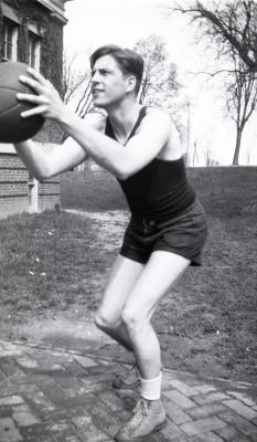 Stanley Brennan Giraitis, forward on the basketball team, class of 1930