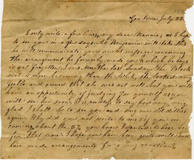  J.R. Compton letter to Anna M. Young at Trumpington