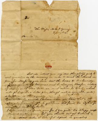 J.R. Compton letter to M. & A. Young at Elsington