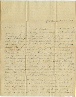  J.R. Compton, at Washington, letter to Anna Willson at Rock Hall, Maryland