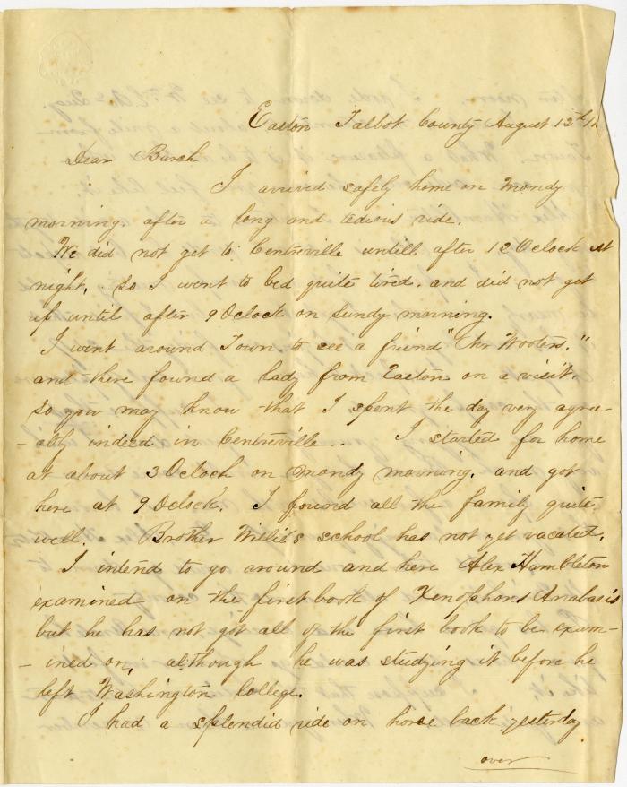 Letter to Joseph Burchinal from Louis F. Shephard