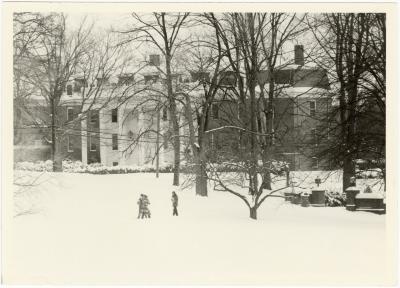 Reid Hall in the snow