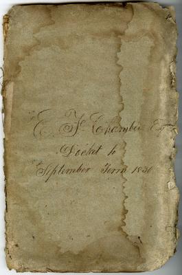 E. F. Chambers Esq. Docket to September Term 1830