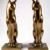 Brass cat bookends