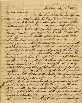  J.R. Compton letter to Anna M. Willson