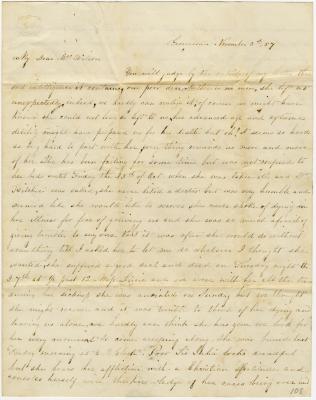 Two letters from Jennie Compton to Anna M. Willson