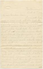 Nellie Deeth letter to Anna M. Willson