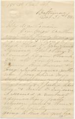 Nannie DeCoursey letter to Anna M. Willson