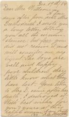 Jeannie Hoffar letter to Anna M. Willson