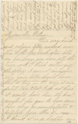 Jeannie Hoffar letter to Anna M. Willson