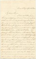L. P. H. Watkins, at Baltimore, letter to Anna M. Willson, at Rock Hall, MD