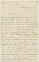 L. P. H. Watkins, at Baltimore, letter to Anna M. Willson