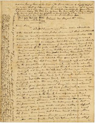 Alonzo W. Manning letter to Anna M. Young, at Washington D.C.