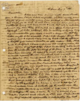 Alonzo W. Manning letter to Anna M. Young
