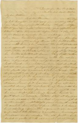 Anna M. Willson, at Trumpington, Kent Co., MD, letter to Alexander Young