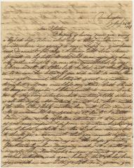 Alexander Young letter to Anna Martha Willson