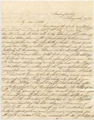 Alexander Young letter to Anna Martha Willson