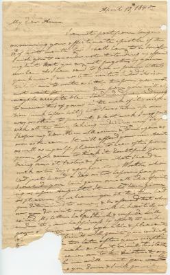 Notley Young, at Washington, D.C., letter to Anna M. Young