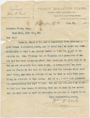 William Earle letter to Benjamin Young at Rock Hall, MD