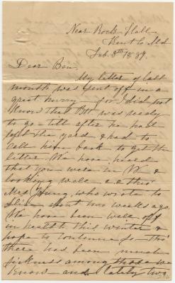 Anna M. Willson letter to Benjamin Young