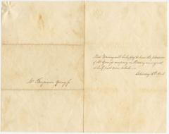 Miss Manning invitation to Benjamin Young, Jr.