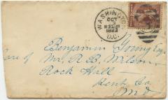 Six envelopes addressed to Benjamin Young