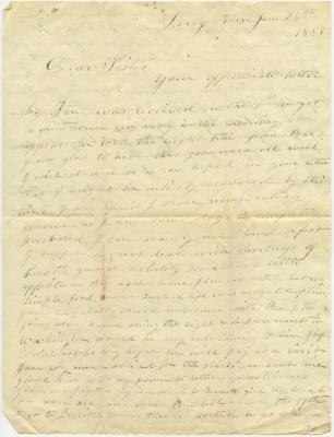 Wilfred Young letter to Anna M. Willson