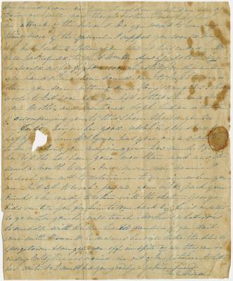 Letter from N.E. Willson and Nell to Anna M. Young at Georgetown