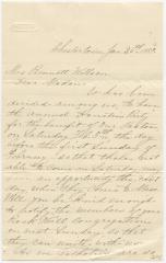 J.E. Roedue, at Chestertown, letter to Anna M. Willson at Rock Hall, MD