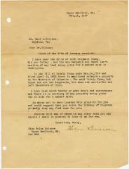 Helen Briscoe, at Upper Marlboro, MD, letter to Paul A. Willson