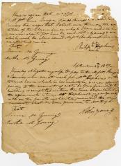Promissory note for Notley Young to pay Levi Burger and Conway, sixty dollars for construction of a tobacco house