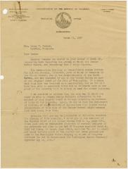 Daniel E. Garges, Secretary of Board of Commissioners, Washington, D.C., letter to Helen Greene at Byrdton, VA
