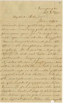 Anna M. Willson letter to Julia R. Willson