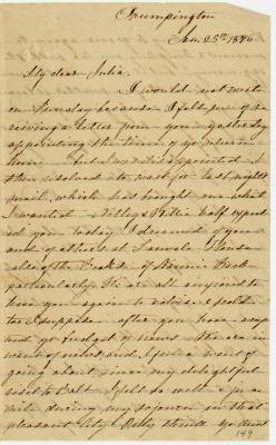 Anna M. Willson letter to Julia R. Willson