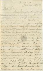 Anna M. Willson, at Trumpington, letter to Julia R. Willson