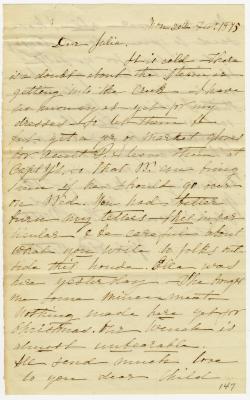Anna M. Willson letter to Julia R. Willson at Baltimore