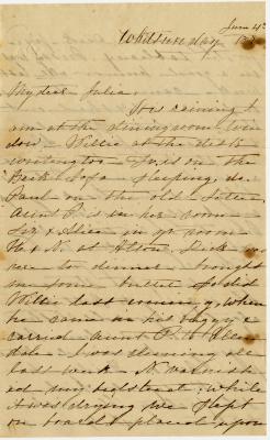 Anna M. Willson letter to Julia R. Willson