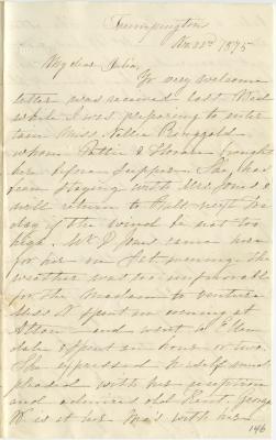 Anna M. Willson letter to Julia R. Willson
