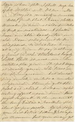 Eight miscellaneous partial letters from Anna M. Willson to Julia R. Willson