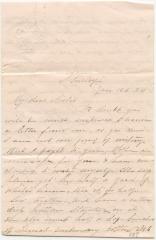 R.B. Willson, at Shirley, letter to Julia R. Willson at Baltimore