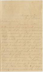 Notley O. Willson letter to Anna M. Willson