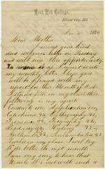 Paul Willson letter to Anna M. Willson