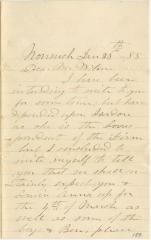 Washington A. Young, at Nonesuch, letter to Richard Bennett Willson