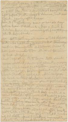 Anna M. Willson diary entry