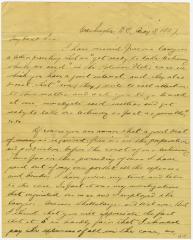 A. I. Parrish, at Washington, letter to Richard Bennett Willson at Rock Hall, MD