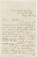 Notley O. Willson letter to Anna M. Willson